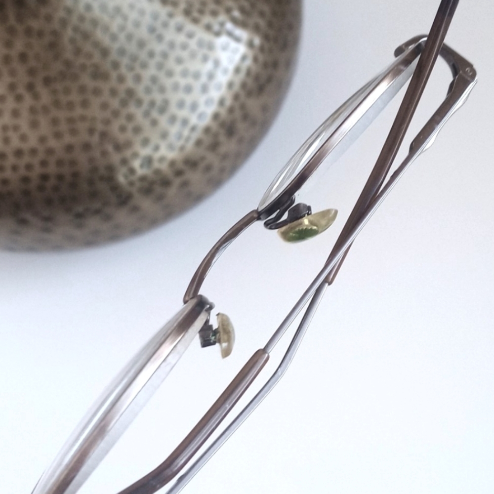Vintage 90's Oval Bronzed Brown Reading Glasses - Picture 3 of 16